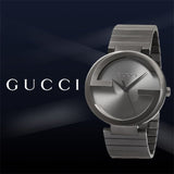 Buy Shop Gucci G Interlocking Quartz Grey Dial Grey Steel Strap Watch For Men - YA133210 USA Online