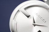 Buy Shop Gucci G Interlocking Silver Dial Silver Steel Strap Watch For Women - YA133308 USA Online