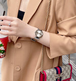 Buy Shop Gucci G Interlocking Silver Dial Silver Steel Strap Watch For Women - YA133308 USA Online