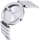 Buy Shop Gucci G Interlocking Silver Dial Silver Steel Strap Watch For Women - YA133308 USA Online