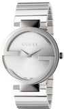 Buy Shop Gucci G Interlocking Silver Dial Silver Steel Strap Watch For Women - YA133308 USA Online