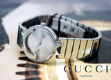 Buy Shop Gucci G Interlocking Silver Dial Silver Steel Strap Watch For Women - YA133503 USA Online