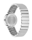 Buy Shop Gucci G Interlocking Silver Dial Silver Steel Strap Watch For Women - YA133503 USA Online