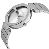 Buy Shop Gucci G Interlocking Silver Dial Silver Steel Strap Watch For Women - YA133503 USA Online