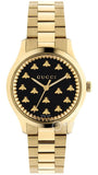 Buy Shop Gucci G Timeless 18K Gold Black Dial Gold Steel Strap Watch for Women - YA1265037 USA Online