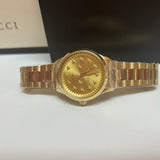 Buy Shop Gucci G Timeless 18K Gold Dial Gold Steel Strap Watch for Women - YA1265036 USA Online