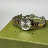 Buy Shop Gucci G Timeless 18K Gold Silver Dial Two Tone Steel Strap Watch for Women - YA1265032 USA Online