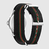 Buy Shop Gucci G Timeless Analog Quartz Black Dial Black NATO Strap Watch For Men - YA126321 USA Online