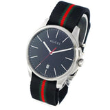 Buy Shop Gucci G Timeless Analog Quartz Black Dial Black NATO Strap Watch For Men - YA126321 USA Online