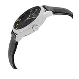 Buy Shop Gucci G Timeless Automatic Black Dial Black Leather Strap Watch For Women - YA126469 USA Online