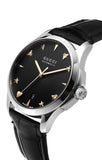 Buy Shop Gucci G Timeless Automatic Black Dial Black Leather Strap Watch For Women - YA126469 USA Online