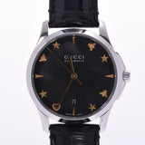 Buy Shop Gucci G Timeless Automatic Black Dial Black Leather Strap Watch For Women - YA126469 USA Online