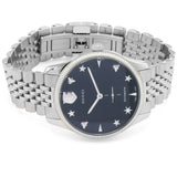 Buy Shop Gucci G Timeless Automatic Black Dial Silver Steel Strap Watch For Men - YA126353 USA Online
