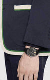 Buy Shop Gucci G Timeless Automatic Blue Dial Black Leather Strap Watch For Men - YA126347 USA Online