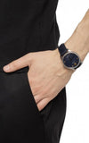 Buy Shop Gucci G Timeless Automatic Blue Dial Black Leather Strap Watch For Men - YA126347 USA Online