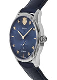 Buy Shop Gucci G Timeless Automatic Blue Dial Black Leather Strap Watch For Men - YA126347 USA Online