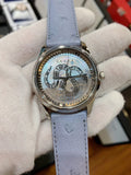 Buy Shop Gucci G Timeless Automatic Mother of Pearl Dial Blue Leather Strap Watch For Women - YA1264113 USA Online