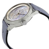 Buy Shop Gucci G Timeless Automatic Mother of Pearl Dial Blue Leather Strap Watch For Women - YA1264113 USA Online