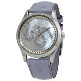 Buy Shop Gucci G Timeless Automatic Mother of Pearl Dial Blue Leather Strap Watch For Women - YA1264113 USA Online
