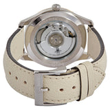Buy Shop Gucci G Timeless Automatic Silver Dial Beige Leather Strap Watch For Men - YA126348 USA Online