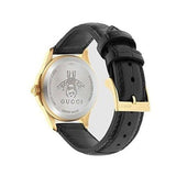 Buy Shop Gucci G Timeless Automatic Silver Dial Brown Leather Strap Unisex Watch - YA126467 USA Online