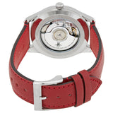 Buy Shop Gucci G Timeless Automatic Silver Dial Red Leather Strap Watch For Men - YA126346 USA Online