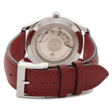 Buy Shop Gucci G Timeless Automatic Silver Dial Red Leather Strap Watch For Men - YA126346 USA Online