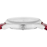 Buy Shop Gucci G Timeless Automatic Silver Dial Red Leather Strap Watch For Men - YA126346 USA Online