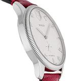 Buy Shop Gucci G Timeless Automatic Silver Dial Red Leather Strap Watch For Men - YA126346 USA Online