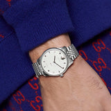 Buy Shop Gucci G Timeless Automatic Silver Dial Silver Steel Strap Watch for Men - YA126354 USA Online