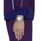 Buy Shop Gucci G Timeless Automatic Silver Dial Silver Steel Strap Watch for Men - YA126354 USA Online