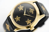 Buy Shop Gucci G Timeless Bee Motif Black Dial Black Leather Strap Watch For Women - YA1264055 USA Online
