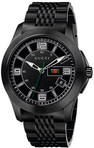 Buy Shop Gucci G Timeless Black Dial Black Steel Strap Watch For Men - YA126202 USA Online