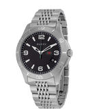 Buy Shop Gucci G Timeless Black Dial Silver Steel Strap Watch For Men - YA126201 USA Online