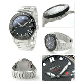 Buy Shop Gucci G Timeless Black Dial Silver Steel Strap Watch For Men - YA126249 USA Online