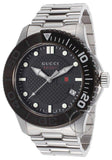 Buy Shop Gucci G Timeless Black Dial Silver Steel Strap Watch For Men - YA126249 USA Online