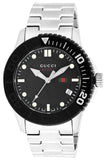 Buy Shop Gucci G Timeless Black Dial Silver Steel Strap Watch For Men - YA126249 USA Online