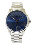 Buy Shop Gucci G Timeless Blue Dial Silver Steel Strap Watch For Men - YA126316 USA Online