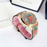 Buy Shop Gucci G Timeless Brown Dial Brown Leather Strap Watch For Women - YA1264133 USA Online