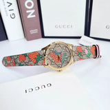 Buy Shop Gucci G Timeless Brown Dial Brown Leather Strap Watch For Women - YA1264133 USA Online