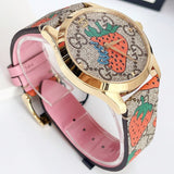 Buy Shop Gucci G Timeless Brown Dial Brown Leather Strap Watch For Women - YA1264133 USA Online
