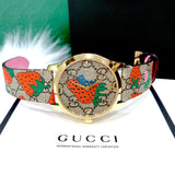 Buy Shop Gucci G Timeless Brown Dial Brown Leather Strap Watch For Women - YA1264133 USA Online