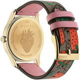 Buy Shop Gucci G Timeless Brown Dial Brown Leather Strap Watch For Women - YA1264133 USA Online