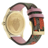 Buy Shop Gucci G Timeless Brown Dial Brown Leather Strap Watch For Women - YA1264133 USA Online