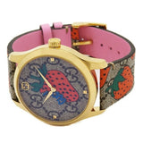 Buy Shop Gucci G Timeless Brown Dial Brown Leather Strap Watch For Women - YA1264133 USA Online
