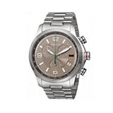 Buy Shop Gucci G Timeless Brown Dial Silver Steel Strap Watch For Men - YA126248 USA Online