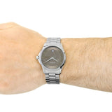Gucci G Timeless Brown Dial Silver Steel Strap Watch For Men - YA126445