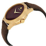 Buy Shop Gucci G Timeless Quartz Brown Dial Brown Leather Strap Watch for Men - YA1264035 USA Online