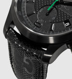 Buy Shop Gucci G Timeless Chronograph Black Dial Black Leather Strap Watch For Men - YA126244 USA Online