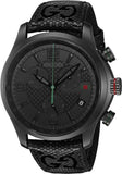 Buy Shop Gucci G Timeless Chronograph Black Dial Black Leather Strap Watch For Men - YA126244 USA Online